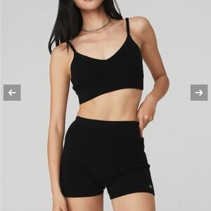 Alo Cashmere Ribbed Staycation Bra
